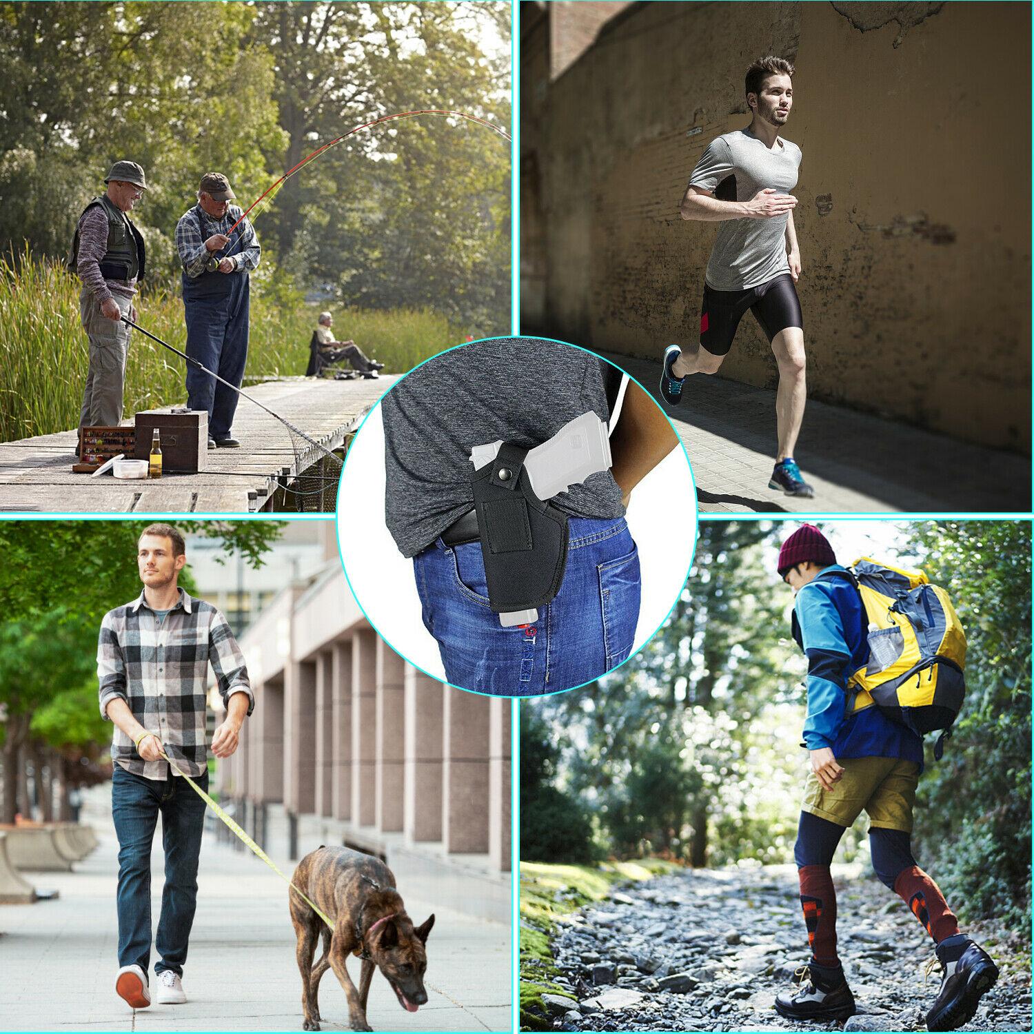 Universal Tactical Concealed Gun Holster Left/Right Hand Fit IWB OWB Carry Perfect for Daily/Tactical Use