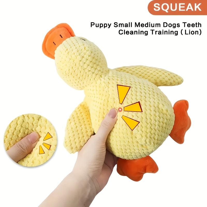 Plush Duck Dog Toy, Durable Chewable Pet Toy, Interactive Game for Dogs, Teething Relief, Suitable for All Sizes, Indoor Play