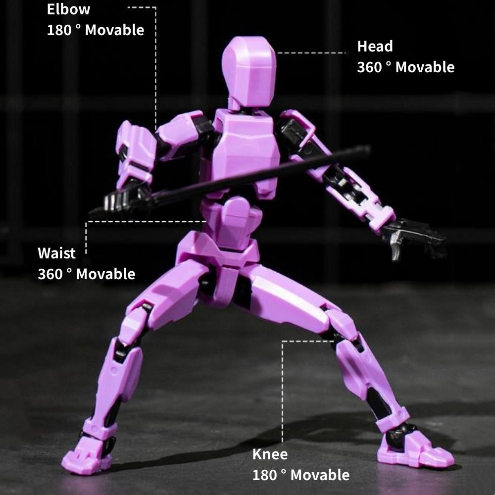 Titan Action Figure Set, Multi-Jointed Robot Model, Dynamic Pose, Detailed Design, Perfect for Collection and Desktop Decoration