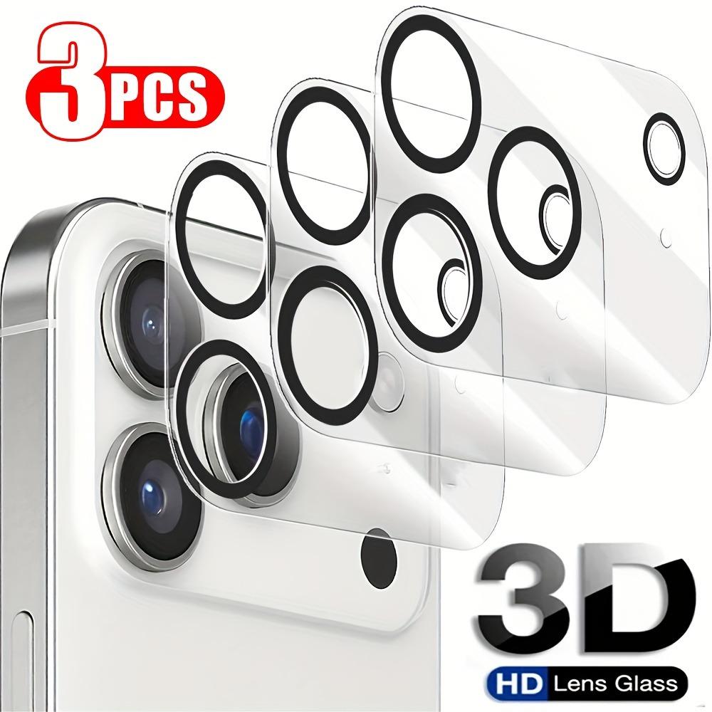 3 Pack Ultra HD Phone Camera Lens Protector, Accessories For iPhone 17/16/15/14/13/12/11/17 Pro Max/16 Pro Max/15 Pro/Plus/Mini, 3D Tempered Glass Camera Lens Protector, 9H+ Hardness, Anti-Scratch, Full Coverage, Case Friendly, Easy Installation