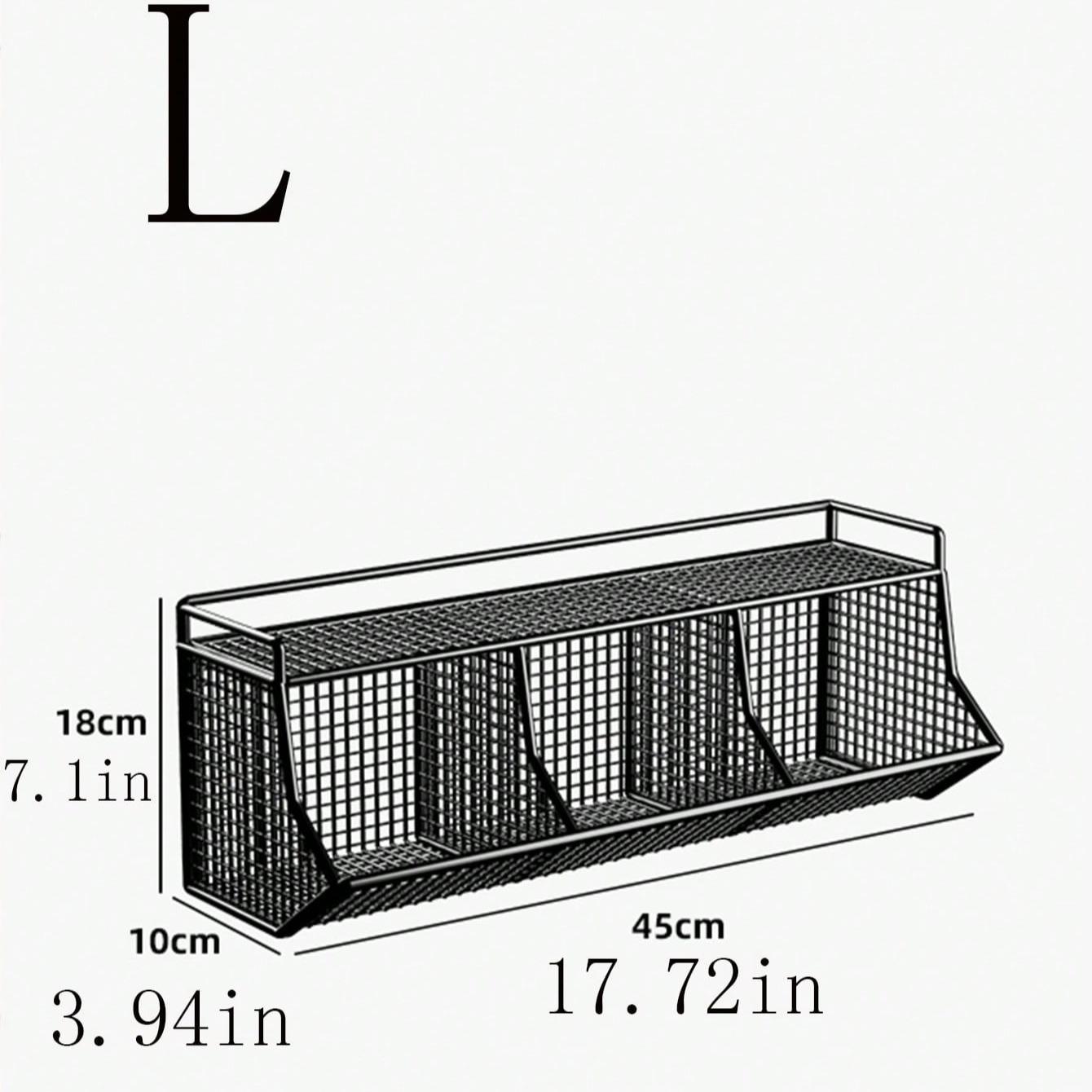 Multi-Functional Wall-Mounted Kitchen Storage Rack, Waterproof and Washable, Space-Saving Spice Organizer, Ideal for Cooking Ingredients