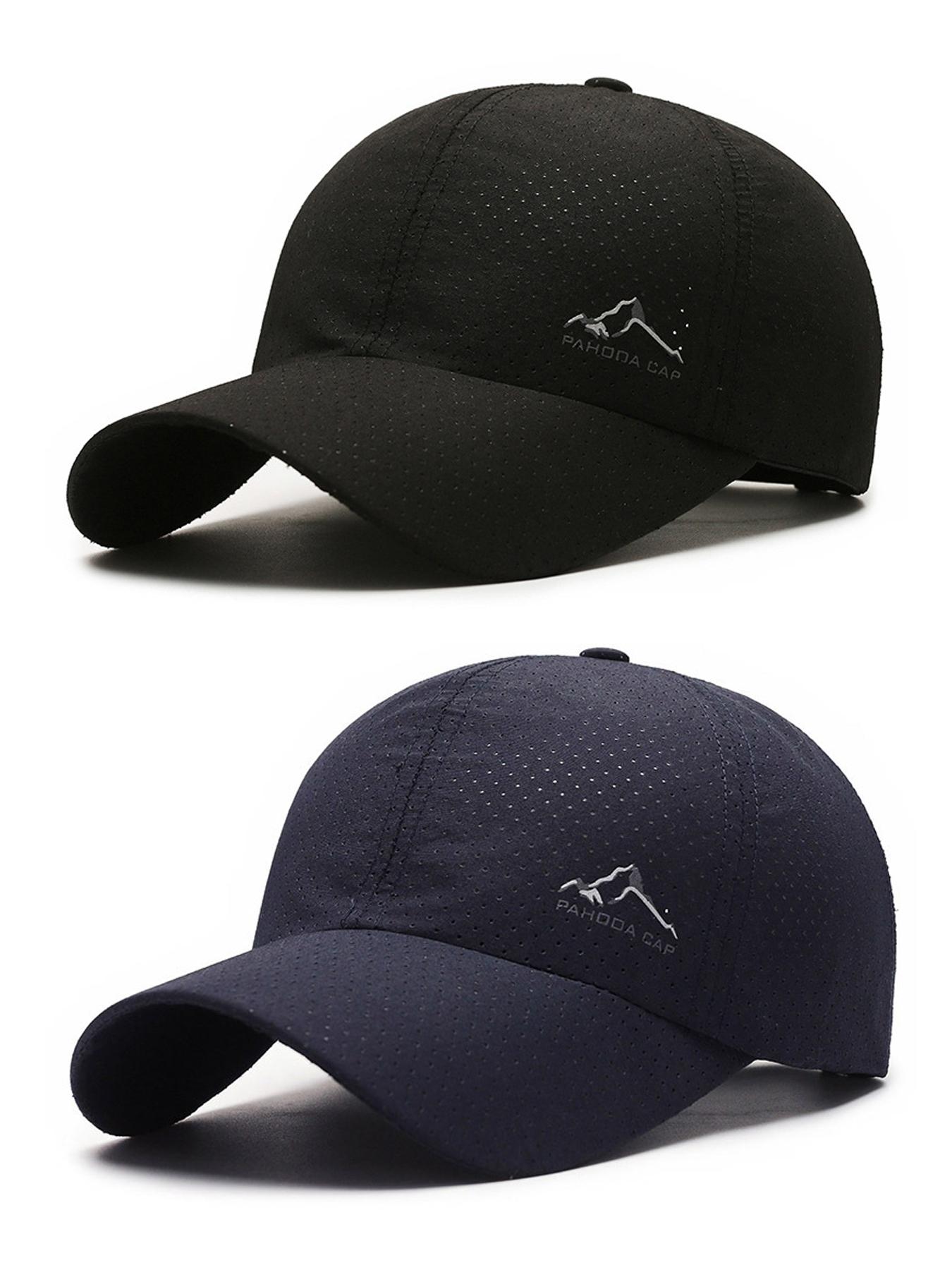 2Pack Quick Drying Sun Hat UPF 50+ Baseball Cap Summer UV Protection Outdoor Cap Men Women Sport Cap Hat