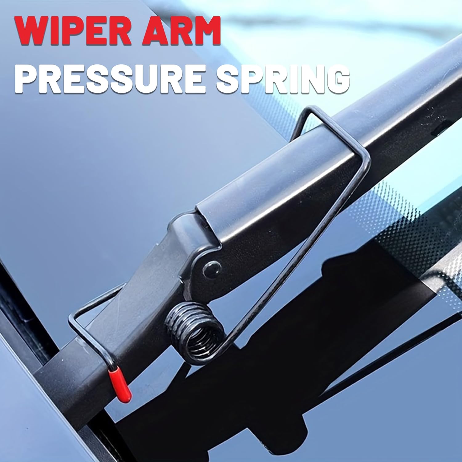 2-Pack Windshield Wiper Arm Pressure Spring Boosters, Practical Automotive Assistive Components, Easy Installation, Enhanced Performance, Improved Rain/Snow Visibility