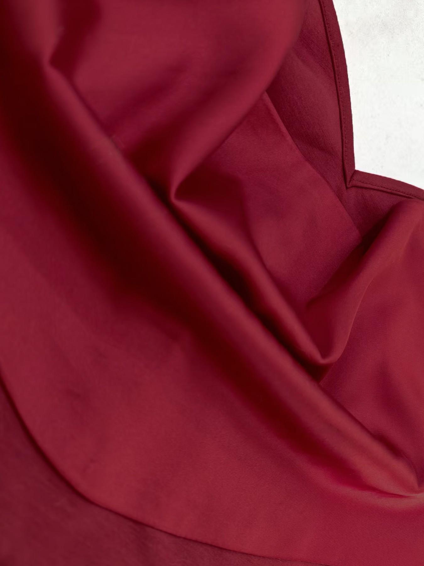 Women's Valentine's Day Strapless Evening Dress, Draped Satin Design, Smooth Gloss Finish, Ruched Top, Bodycon Skirt, Elegant Boho Knit Fabric