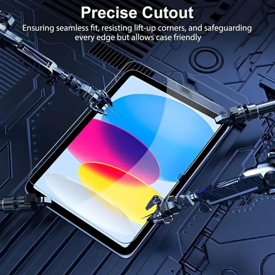 2pc iPad Steel Film, High Definition, Anti-Scratch, Full Screen Coverage, Strong Fingerprint Resistance, Compatible with iPad Air4, 5, 6, 10th Gen, 11, 12, Screen Protector