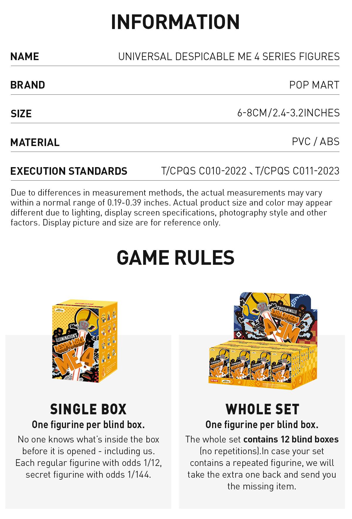 Universal Despicable Me 4 Series Figures, Blind Box, Mystery Box