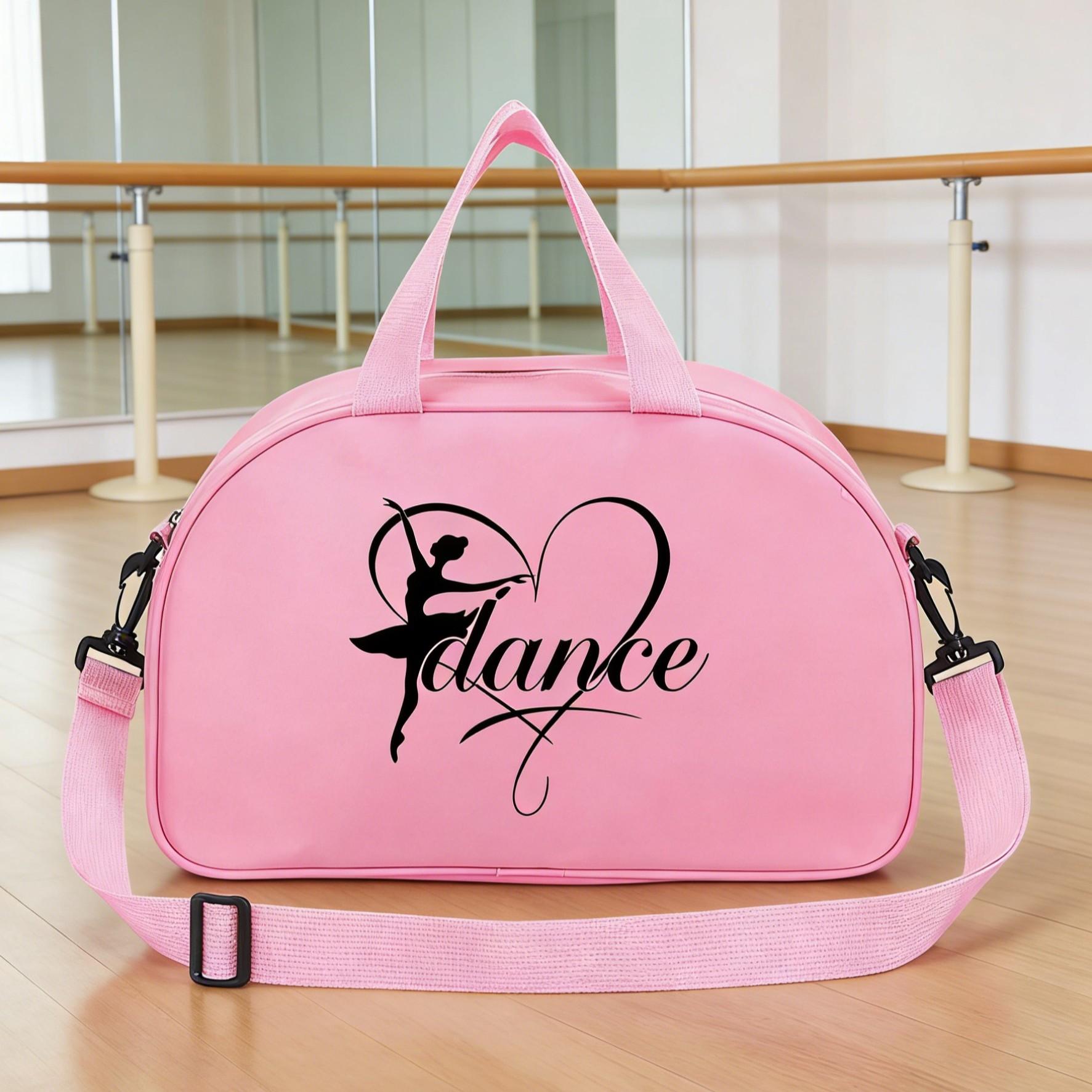 Dance Heart Ballet Dance Bag, Handheld Crossbody Dual Use, Waterproof Sports Bag, Dedicated Dance Class Storage, All Seasons