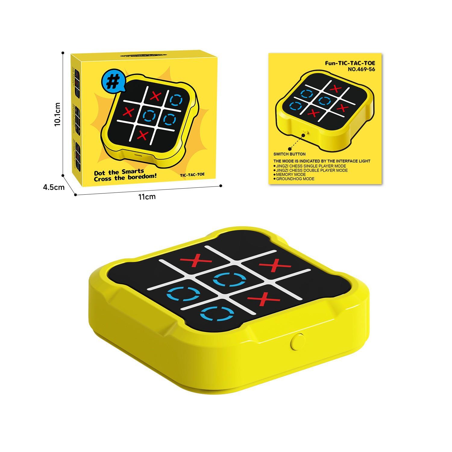 Intelligent Electronic Tic Tac Toe Board | 4-in-1 Multi-Functional Brain Game | Portable Smart Chess Toy for Kids Sensory & Logic Training | Birthday Gift