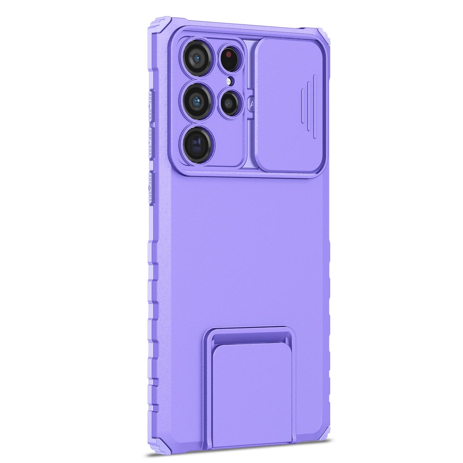 Kickstand Case for Samsung S25 Ultra Plus S24 S23 S22 S21 Shockproof Case with Slide Camera Lens Cover