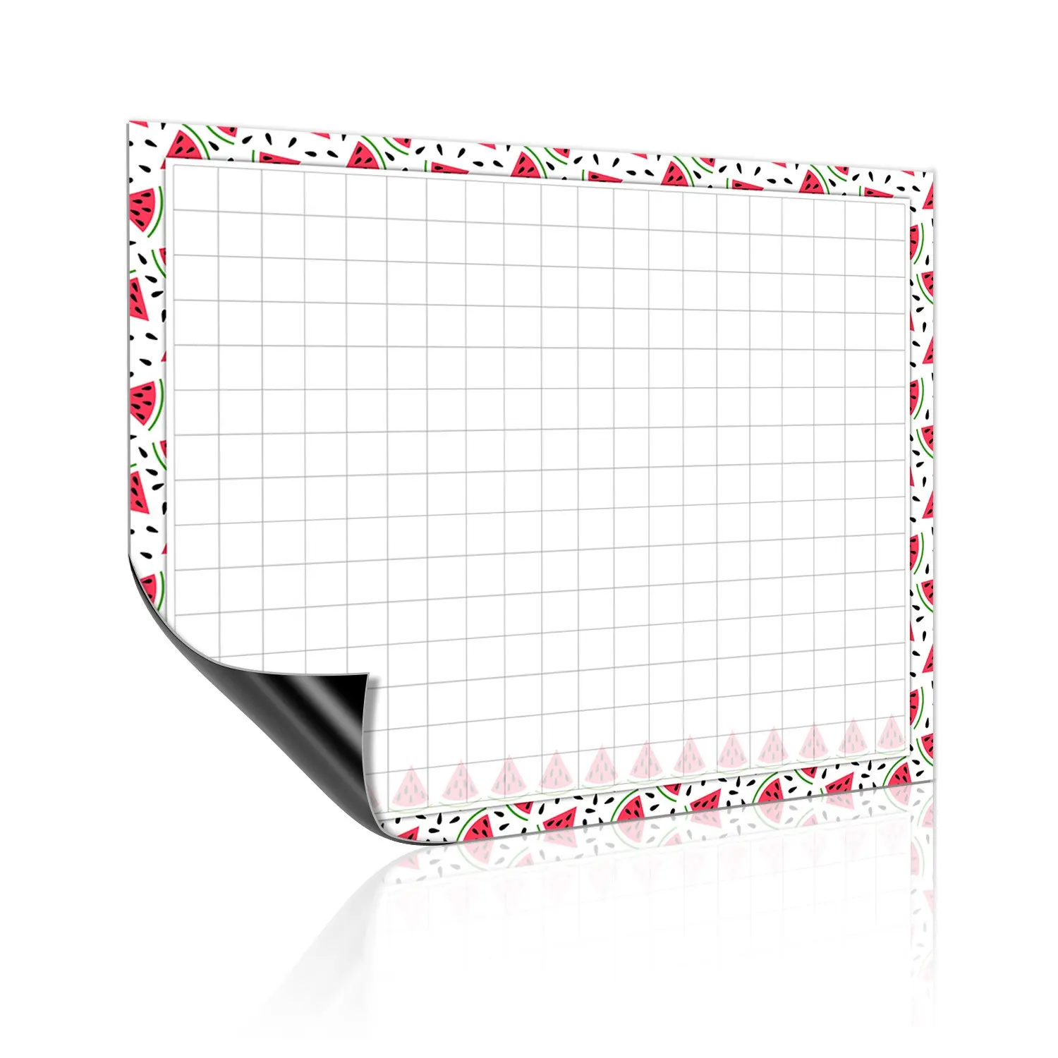 Watermelon Theme Magnetic Whiteboard Stickers, Smooth Writing, Reusable Without Marks, Ideal for Daily Schedule Planning
