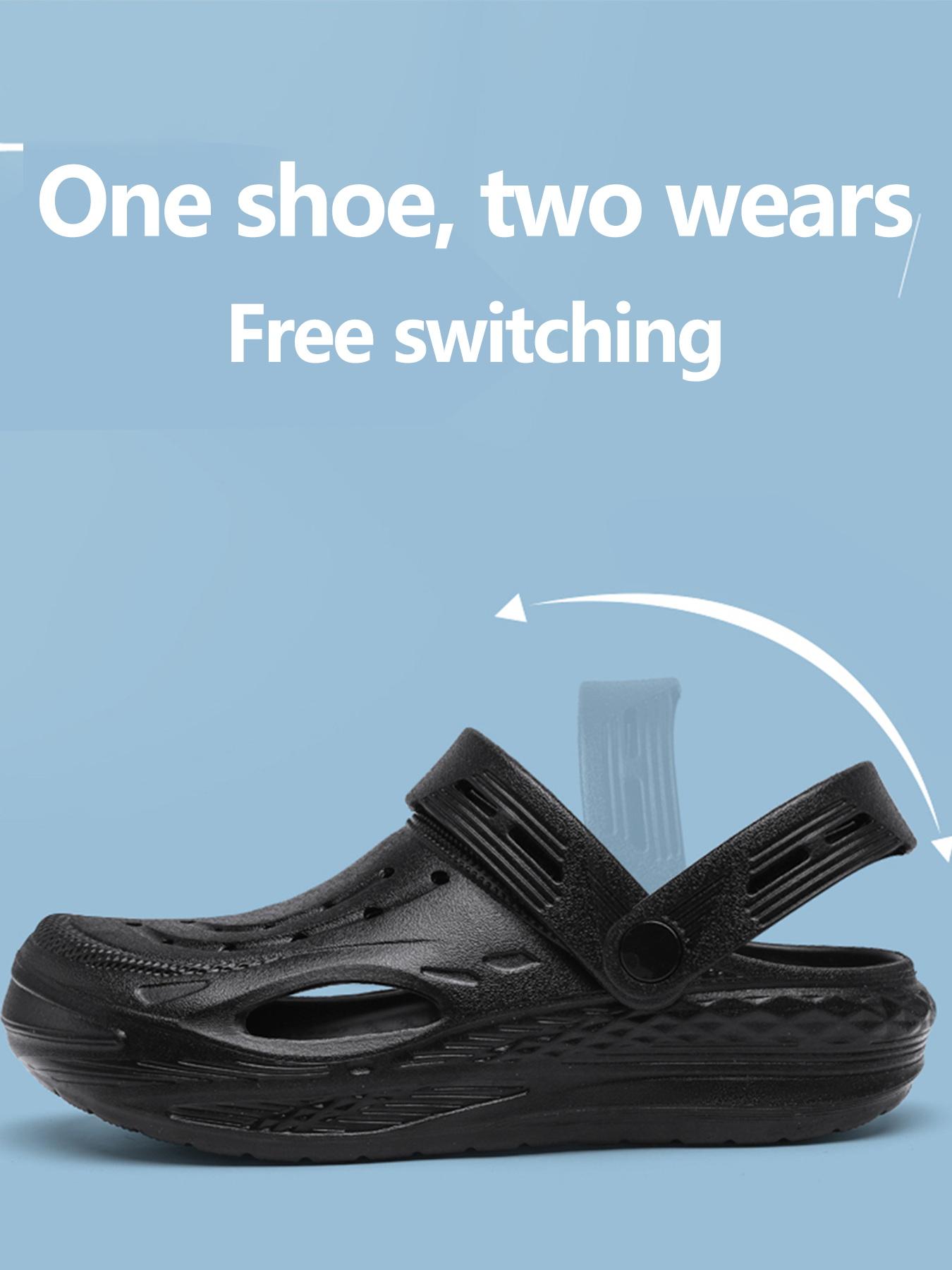 Non-Slip Hole Shoes for Kitchen & Garden, Lightweight Breathable Safety Workwear, Ideal for Outdoor Walking & Casual Use, Breathable Slippers