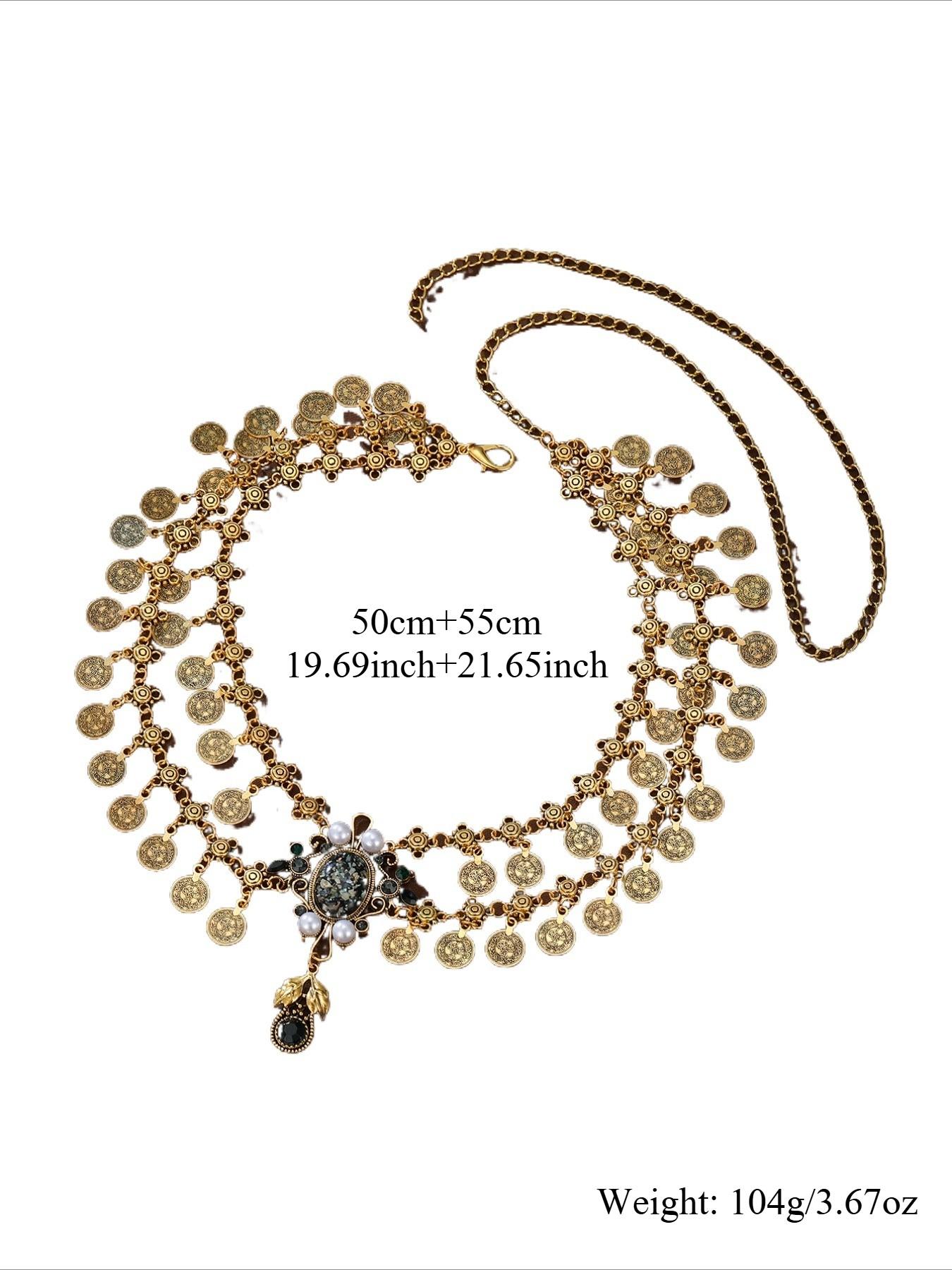 Vintage Fringe Coin Waist Chain for Women, Elegant Retro Style, Unique Party Belly Dance Waist Chain, Body Chain Accessory, Body Jewelry, Body Jewellery