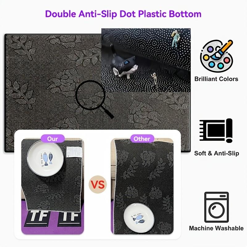 Large Living Room Rug, Non-Slip Foam Mat, Velvet Design, Indoor Outdoor Use, Artistic Style, 2.25m²