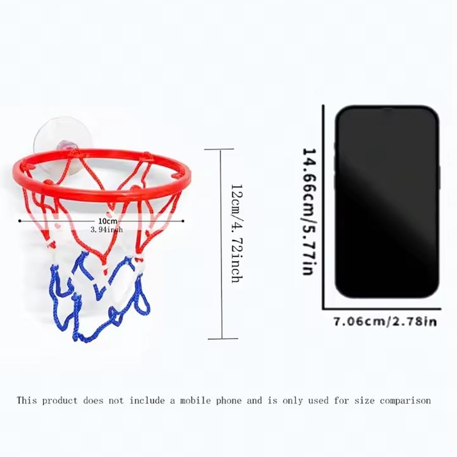 Small Basketball Set, Coordinated Wrist Solid Rubber Elastic Ball, Exercise Shooting Table Game Toy, Fun Indoor Activity