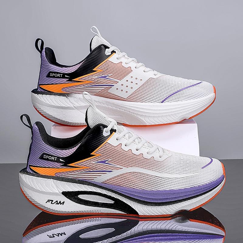 Spring New Casual Sports Shoes, High-Quality Running Shoes for Couples, Comfortable Soft Thick Sole, Breathable Mesh, Anti-Slip Sole