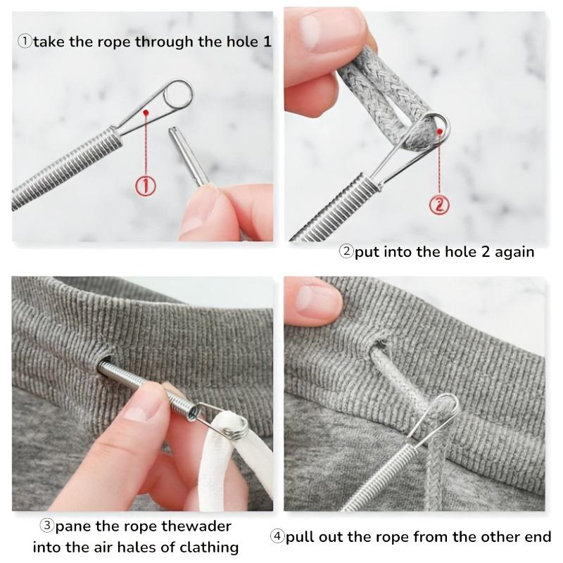 1 pc Spring Wire Threader Tool Bendable Needle Stringer for Sewing Craft Repair Effortless Lacing with Stainless Steel Tip Non-Medical Device for Elderly
