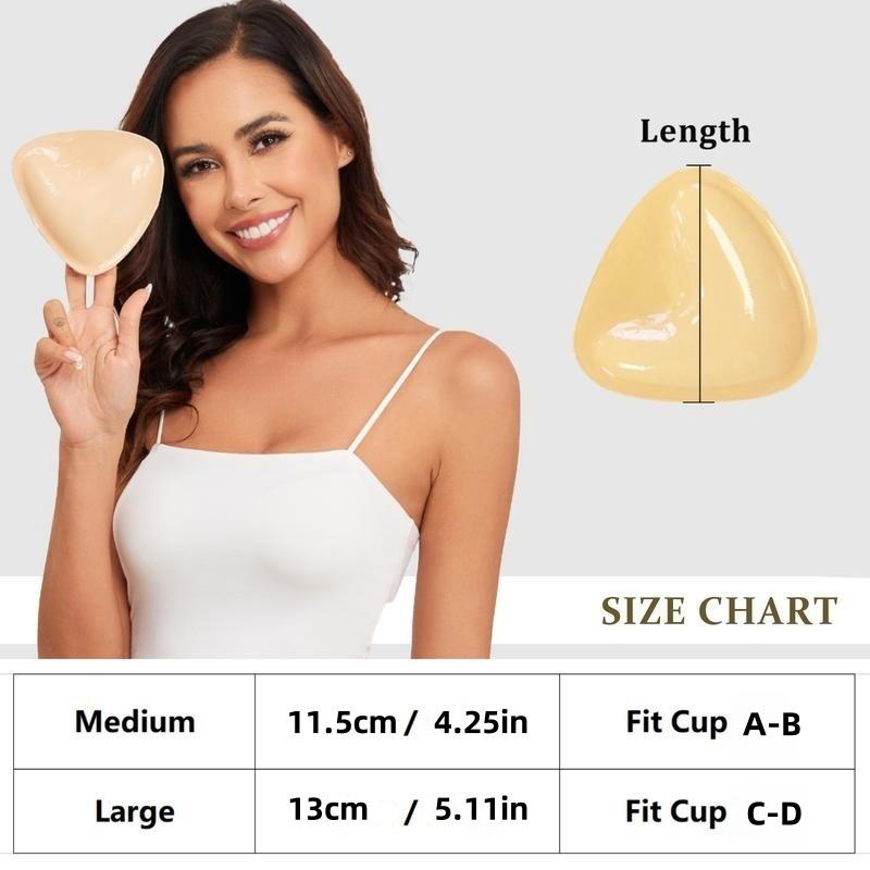 Double-Sided Sticky Bra Inserts Push up Breast Enhancers Pads Reusable Padded Ultra Lift Inserts Adhesive Bra Pads Bikini Womenswear Accessories Strapless Underwear Lady Women Comfort