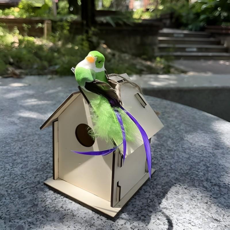 6-Piece Set Realistic Bird Decorations, Garden Decoration, Living Room Plant Decor, Outdoor Plant Decor, Forest Party Supplies, Random Colors