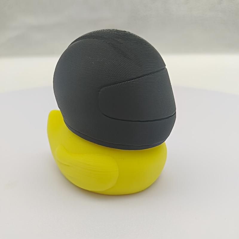 Mini Creative Desk Decoration Duck Figure with Helmet, Perfect for Living Room, Office, All Occasions, Ideal Gift, Made of Plastic