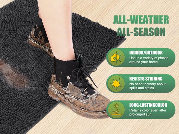 IM HOME Chenille Absorbent Outdoor Doormat, Washable Muddy Door Mats for Dog, Non Slip Dog Mat Pet Mat Indoor Doormat for Muddy Paw, Front Inside Door Mat for Entryway Machine Washable for Dog Mud Entryway Mat IM HOME Chenille Absorbent Outdoor Doormat, Washable Muddy Door Mats for Dog, Non Slip Dog Mat Pet Mat Indoor Doormat for Muddy Paw, Front Inside Door Mat for Entryway Machine Washable for Dog Mud Entryway Mat