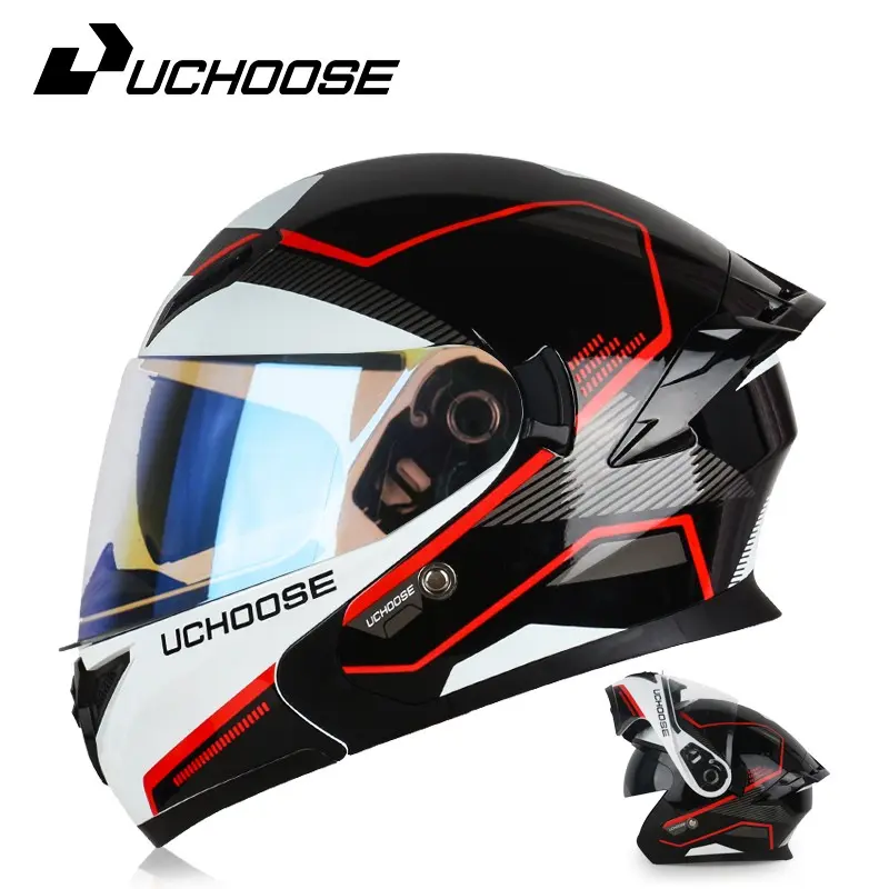 Black/White/Red - Aurora Blue