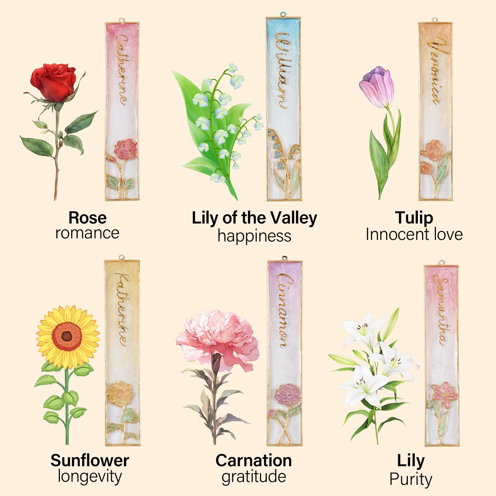 12pcs Bookmark Bazels with Tassels, UV Resin Molds for DIY Bookmarks(6 Flowers and 6 Blank Frames), Resin Craft Bezels Bookmark Molds for Mother's Day Gifts - LET'S RESIN