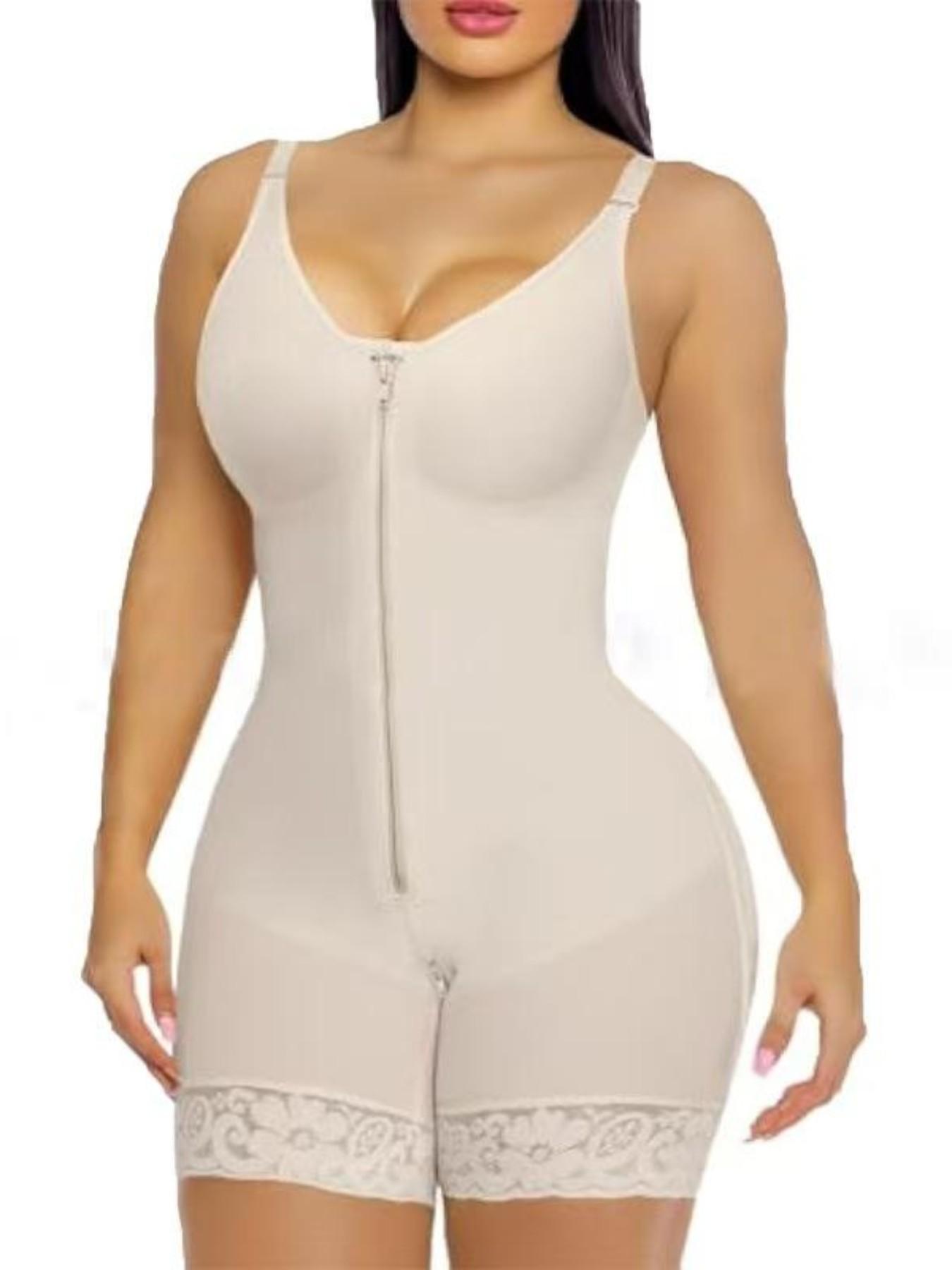Women's Shapewear Dress, Waist Cinching Butt Lifting, Zipper Design, Detachable Straps, Adjustable Fit, Compression Sculpting, All Seasons