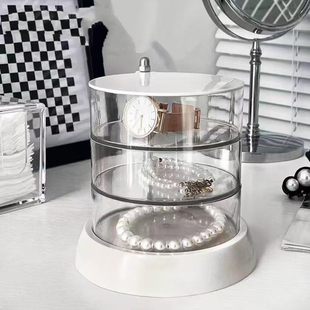 Large Capacity New Hair Accessory Storage Box, Suitable for Headbands Elastic Bands Clips, Desktop Organizer Jewelry Box