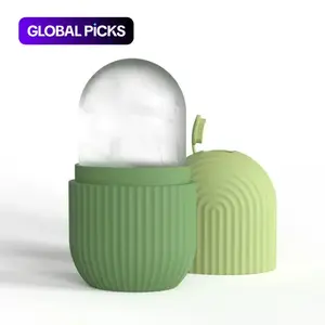 Ice Roller for Face & Eye Puffiness, Facial Massager Contour & Enhance Skin Care & Glow, Reusable & Leakproof Ice Facial Roller Mold Cube #GLOBAL PICKS