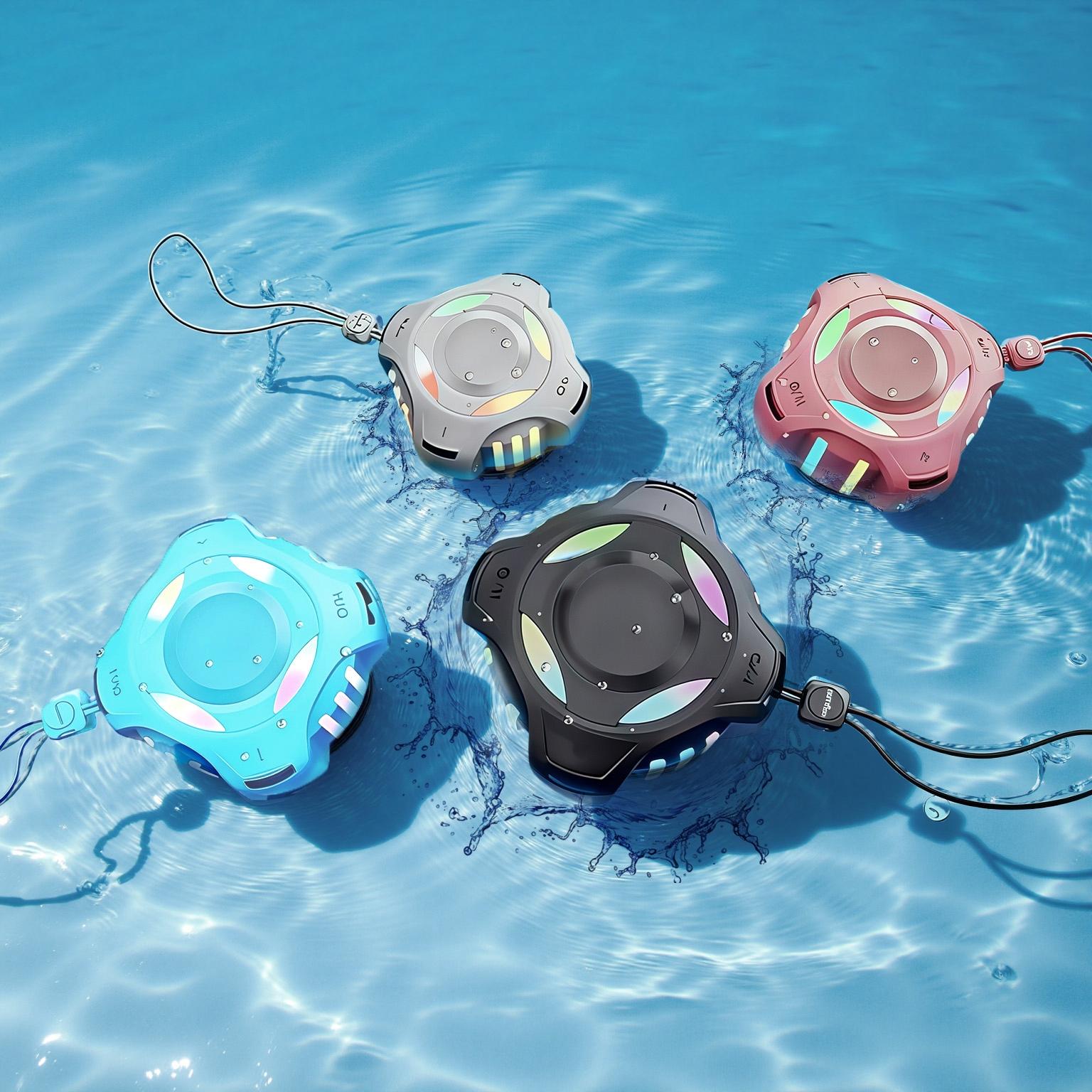 Waterproof Bluetooth Shower Speaker, IPX7 Pool Float Speaker with 2000 ...