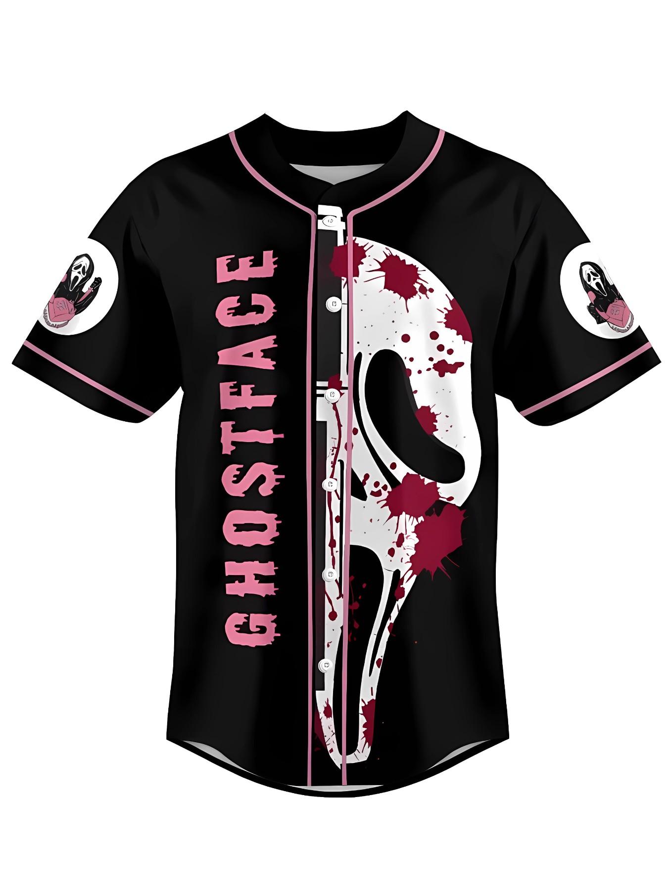 Ghostface Scream jersey, No YouHang Up horror movie village shirt, bizarre unisex clothing, soft touch, fashionable single item couple outfit perfect gift