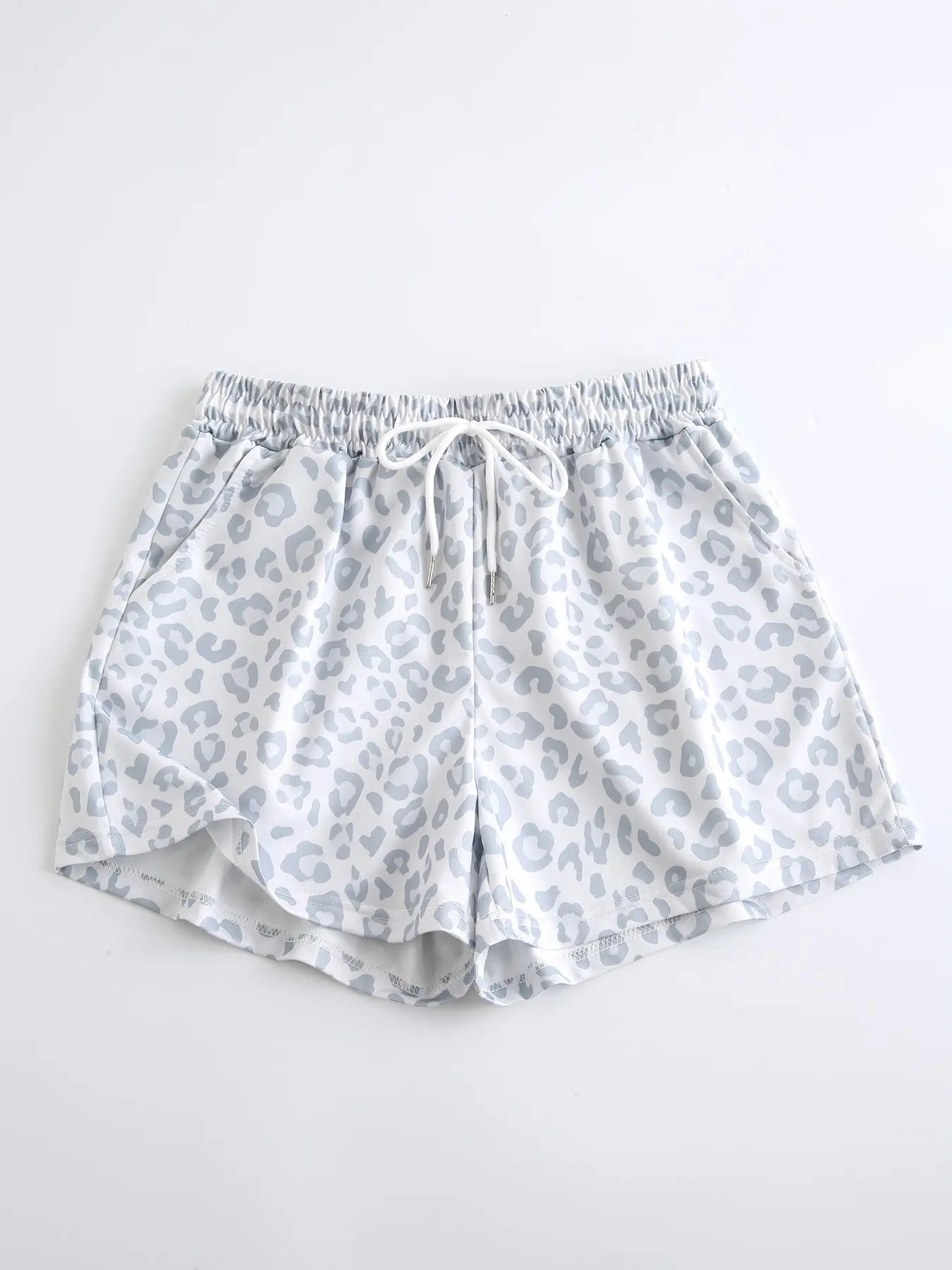 Women's Leopard Print Loose-Fit Shorts, Work Out Shorts, Casual Summer Pants with Side Pockets, Ideal for Sports, Fitness, Yoga, Street Style