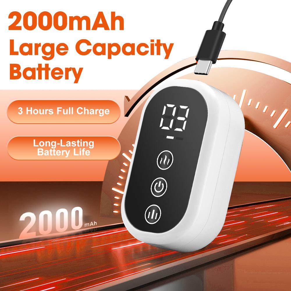 Wireless 360° Air Pressure Calf Massager Hot Compress Electric Airbag Compression Leg Massage Wrap 3 Modes 3 Heating Levels Foot Calf Muscle Relax Blood Circulation