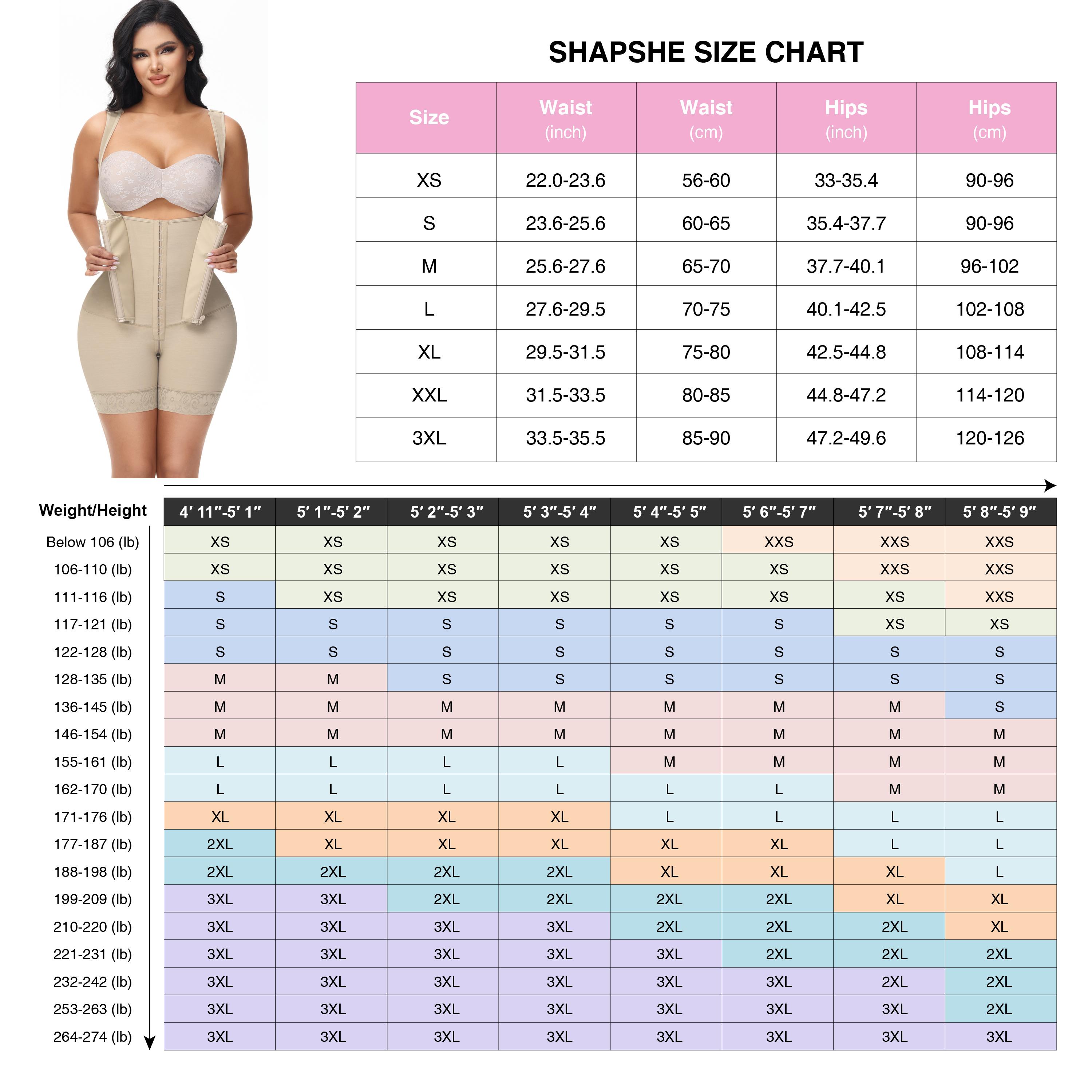SHAPSHE Fajas Colombians Shapewear for Women Tummy Control Bodysuit SHAPSHE Fajas Colombians Shapewear for Women Tummy Control Bodysuit