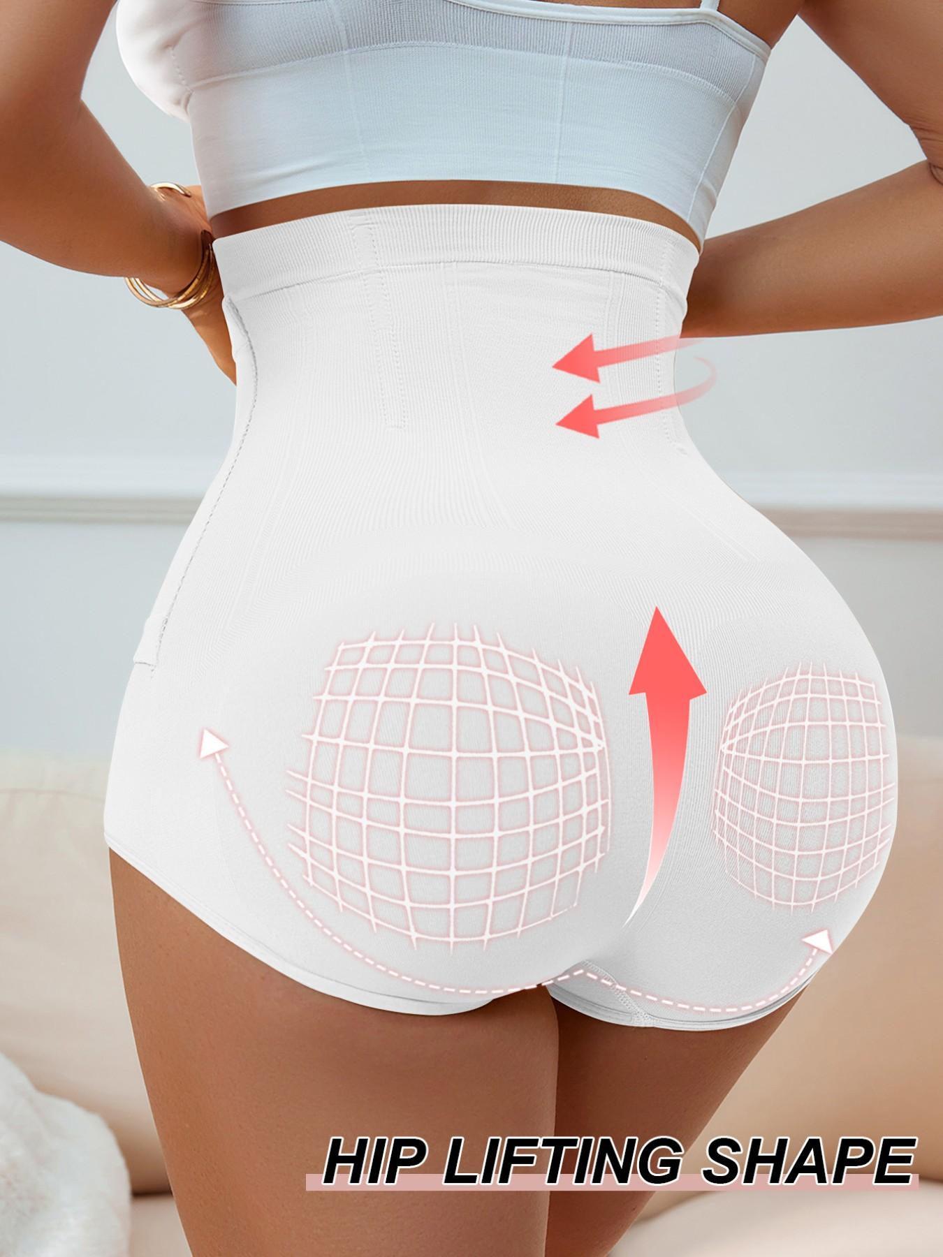 High Waist Abdominal Control Panties for Women Postpartum, Adjustable Buckle Seamless Shapewear, Plus Size Butt Lifting Tight Fit