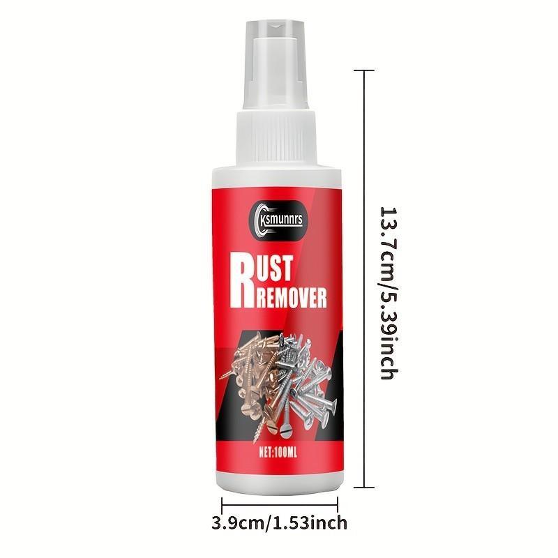 Efficient Screw & Hardware Rust Remover Cleaner, Quick Restoration of Shiny Surface, Universal Metal Rust Remover Spray, Strong Rust Dissolver