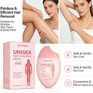 Unisex Body Hair Removal Cream, Pain-Free Efficient Removal for Legs, Arms, Armpits, Full Body, Home Use Friendly, Body Care, Safe Gentle Formula for All Skin Types