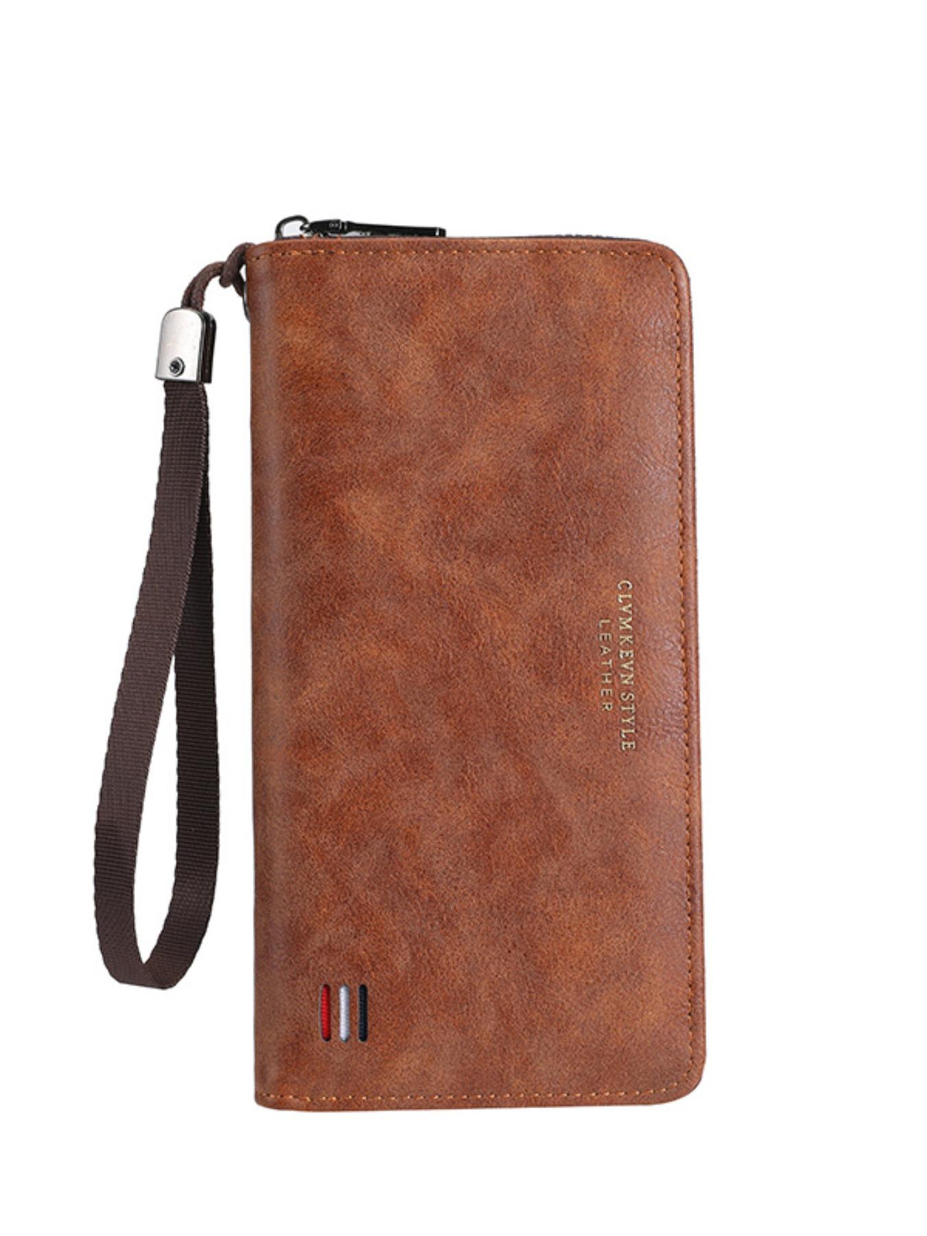 Men's Business Solid Color Long Wallet, Fashionable Zipper Wallet for Daily Used, Casual Trendy Versatile High-quality Daily Wallet, Business Wallets