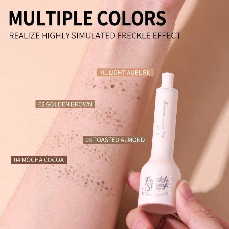 Waterproof Freckle Pen Makeup Stamp, Natural Looking Fake Freckles Marker, Sweatproof Dotting Pen for Women
