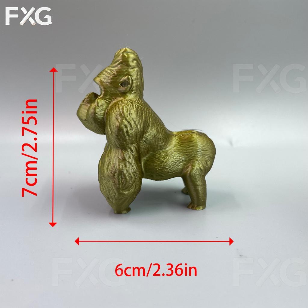 Vintage Gorilla Decorative Figurine, Collectible Hand Model, Home Room Bookshelf Decoration, Desktop Ornament, Art Sculpture Gift