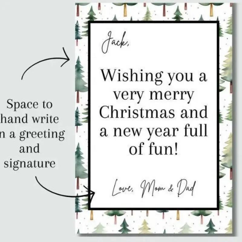 1pc DIY Spiral-Bound Christmas Holiday Gift Card Album with Surprise Pages, Card Keeper, Christmas-Themed Gift Planner Notebook