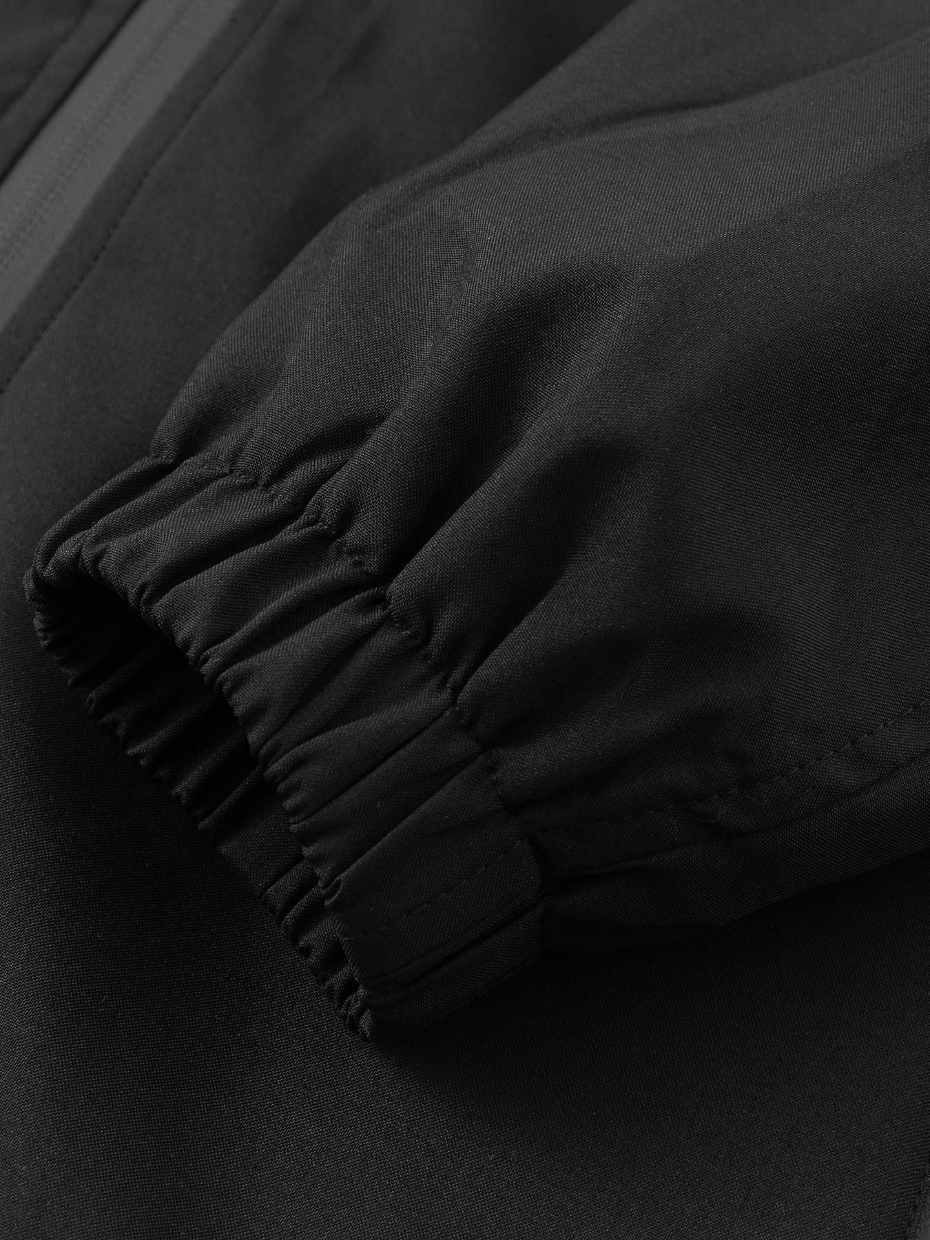 Men's Lightweight Windproof Jacket, Zipper Closure Hooded Design, Polyester Fabric, Casual Outdoor Flight Jacket Fitted