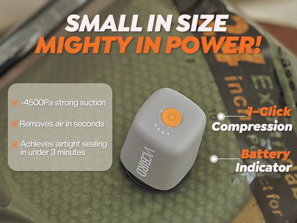 VACBIRD Vacuum Packing Pump Storage Bags 5Kpa Compression Hands-Free Cordless Rechargeable Lightweight Portable Transparent Travel Large Sealer Bags with Rounded Design Set 28/24/20 Inch 10/15/20 pcs Zipper Pouch Universal