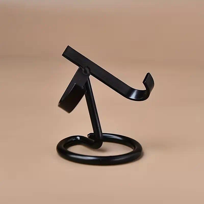 Crystal Mineral Specimen Display Stand, Metal Base, Simple Style Crystal Ball Holder, Desktop Decoration, Home Decor Accessory, Adjustable Shelf Rack