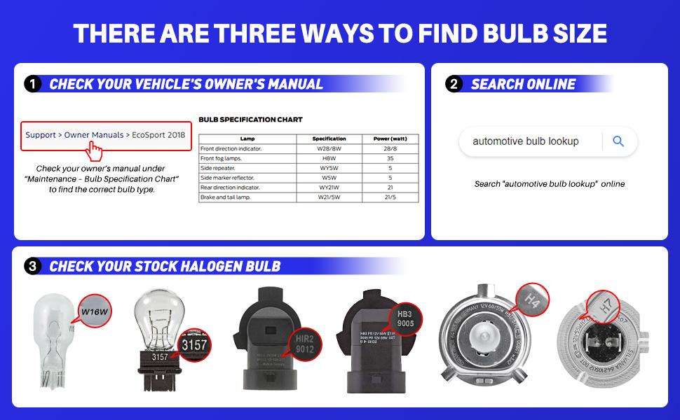 AUXITO H11/H9/H8/9005/HB3/9006/HB4/H7 White LED Headlight Kit High/Low Beam Bulbs Super Bright 6500K 30000LM