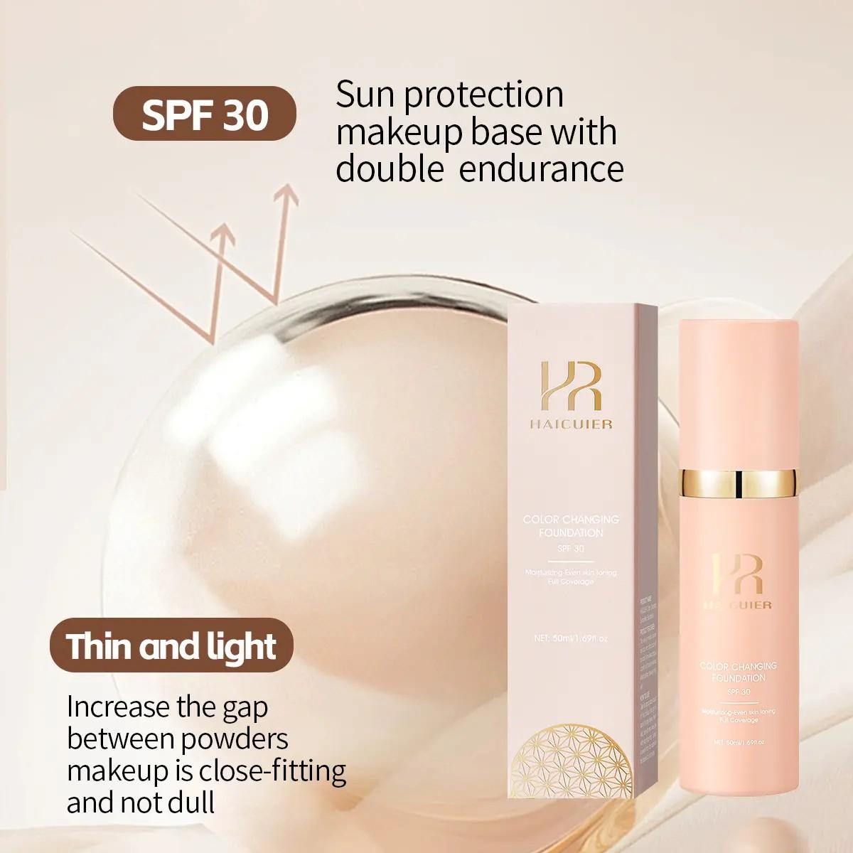 Multifunctional Color Changing, Moisturizing Makeup Foundation, Full Coverage, Creamy Texture, Even Skin Tone, Suitable for All Skins, Concealer Foundation Hybrid