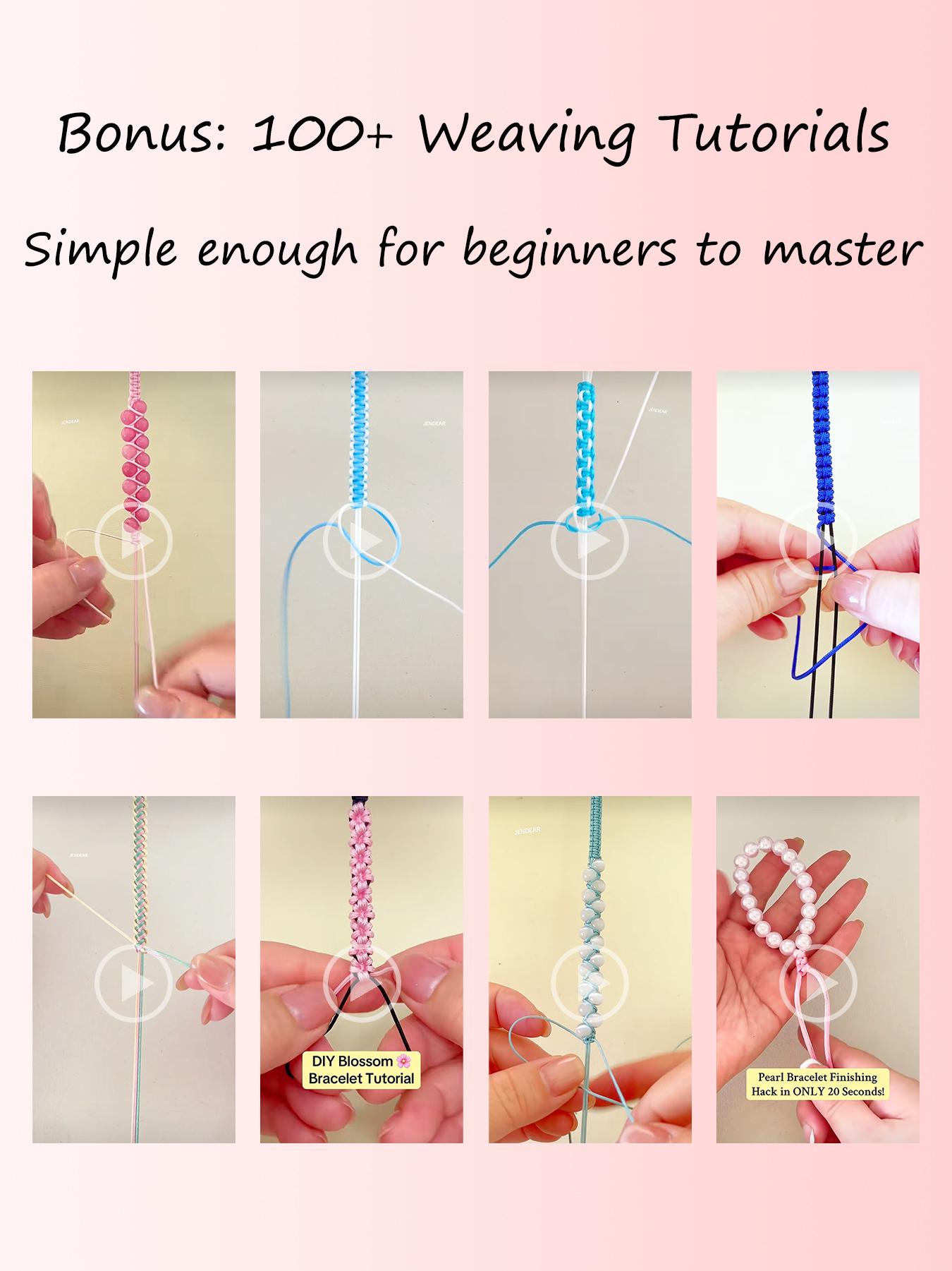 0.8mmx65m Matte Nylon Cord for DIY Bracelets, Jewelry Making, Beading and Craft Projects, Ultra-Durable Versatility String Multi-Color Available