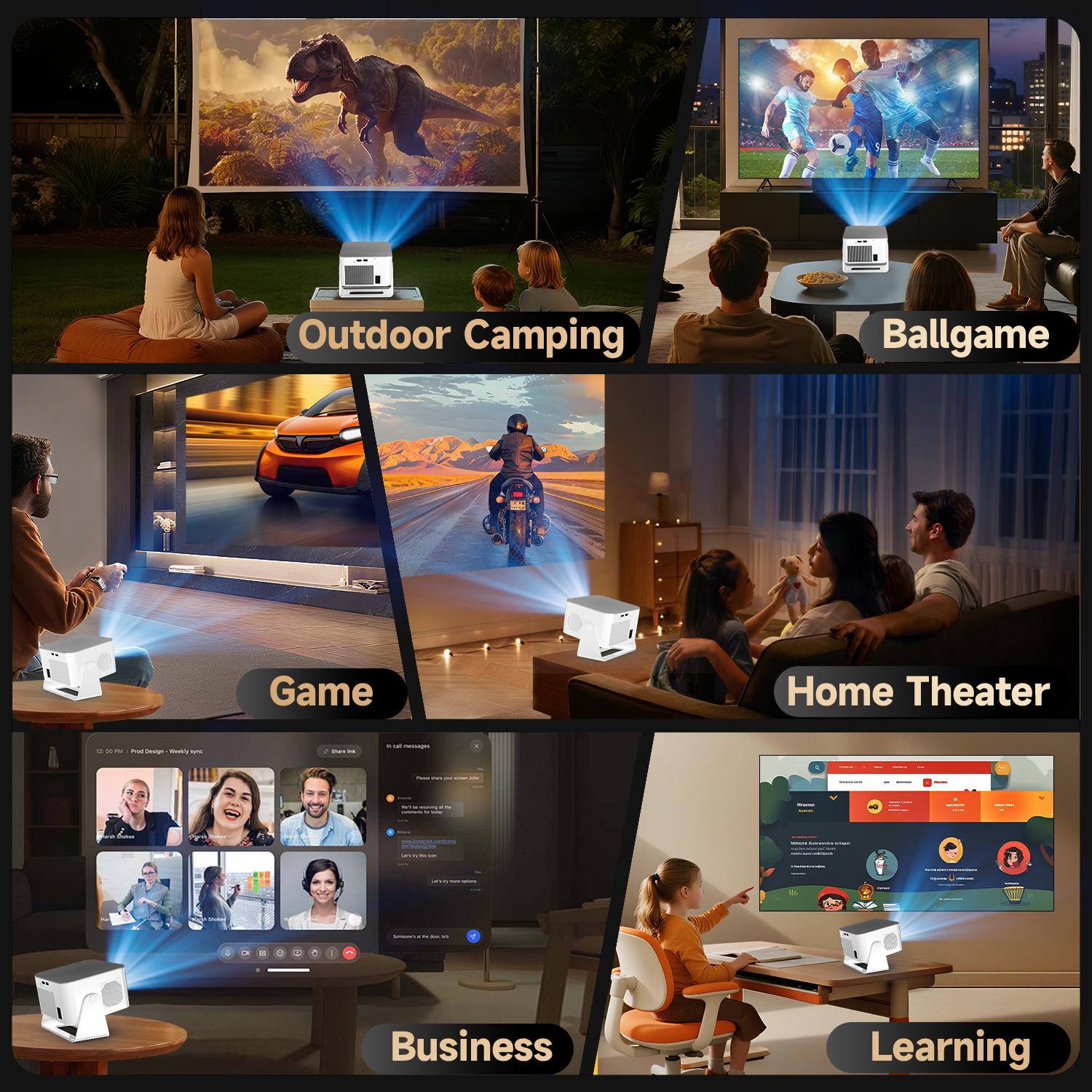 [US Warehouse] Magcubic HY350MAX 900ANSI Projector Auto Focus 8K Decode Android 14 Allwinner H726 Built-in 15W HiFi Speaker Dual WiFi6 BT5.4 Native 1080P 1.0:1 short Throw Portable Smart Projector For Home Cinema Movie Night Summervibes