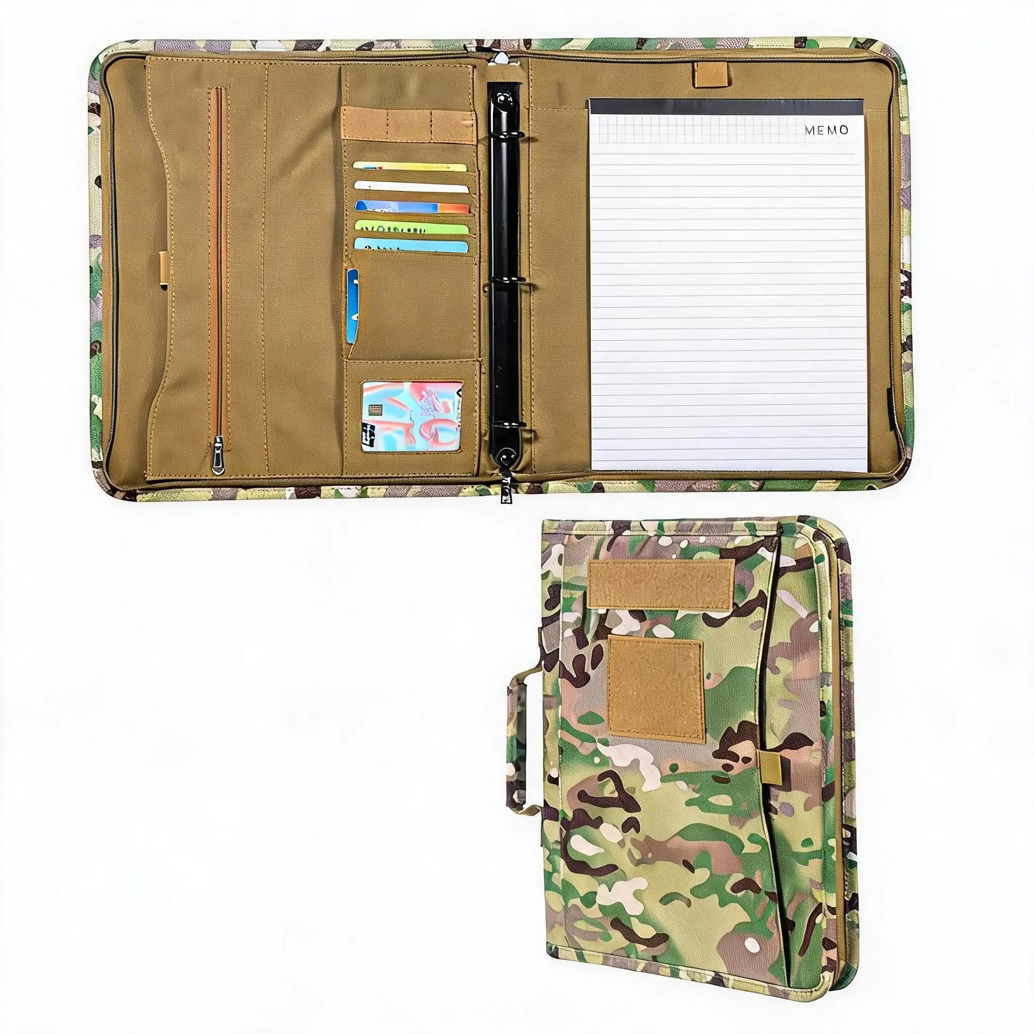 Garvee A4 Portfolio Binder, 12x13.6" Zipper Folio w/ Removable 3-Ring Binder