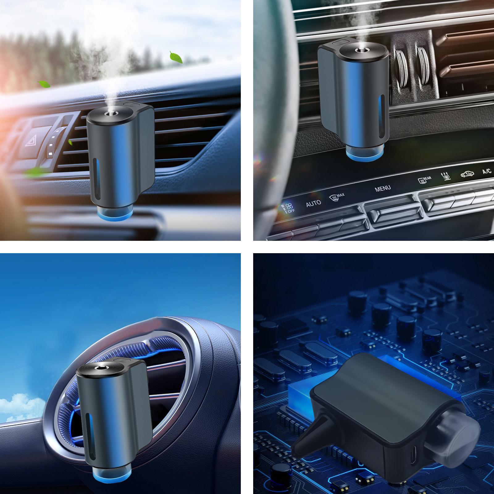 Smart Car Aroma Pro - Freshener Diffuser With 10 Bottles Adjustable Fragrance, Humidifier Function, Essential Oil Diffuser For Vehicle, Air Freshener And Purifier